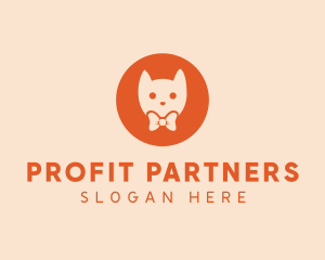 Orange Kitty Cat logo design