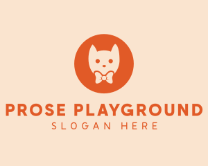 Orange Kitty Cat logo design