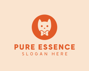 Orange Kitty Cat logo design