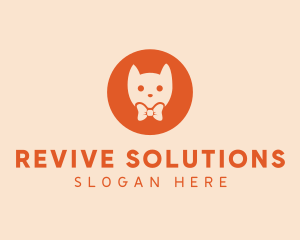 Orange Kitty Cat logo design