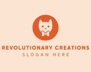 Orange Kitty Cat logo design