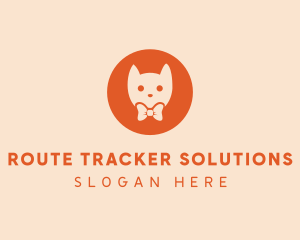 Orange Kitty Cat logo design