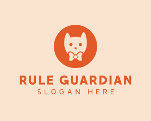 Orange Kitty Cat logo design