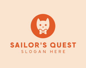 Orange Kitty Cat logo design