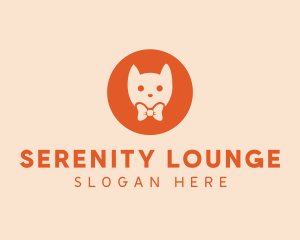 Orange Kitty Cat logo design