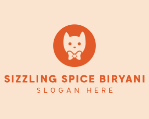 Orange Kitty Cat logo design