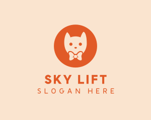 Orange Kitty Cat logo design