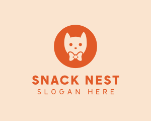 Orange Kitty Cat logo design