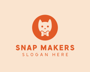 Orange Kitty Cat logo design