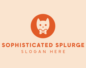 Orange Kitty Cat logo design