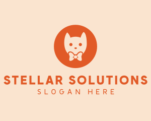 Orange Kitty Cat logo design