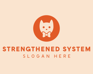 Orange Kitty Cat logo design