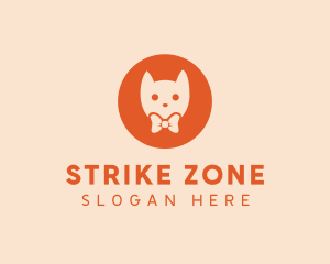 Orange Kitty Cat logo design