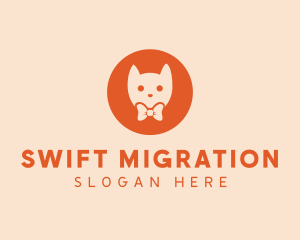 Orange Kitty Cat logo design