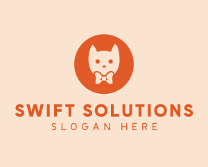 Orange Kitty Cat logo design