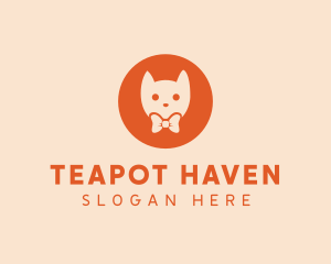 Orange Kitty Cat logo design