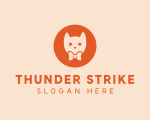 Orange Kitty Cat logo design