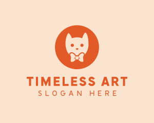 Orange Kitty Cat logo design