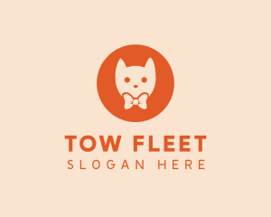 Orange Kitty Cat logo design