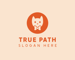 Orange Kitty Cat logo design