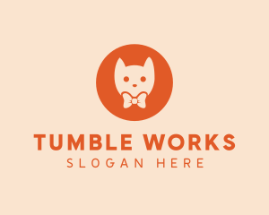 Orange Kitty Cat logo design