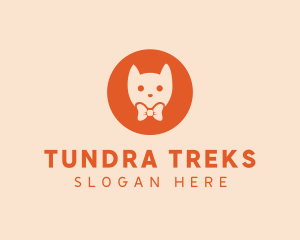 Orange Kitty Cat logo design