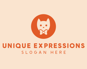 Orange Kitty Cat logo design