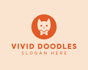 Orange Kitty Cat logo design