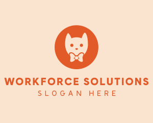 Orange Kitty Cat logo design