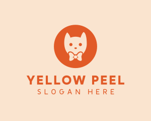 Orange Kitty Cat logo design