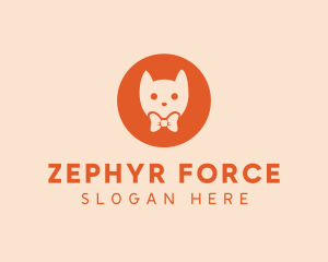 Orange Kitty Cat logo design