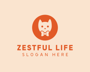 Orange Kitty Cat logo design