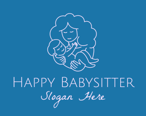 Happy Mother Woman logo design