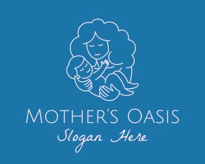 Happy Mother Woman logo design