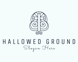 Holy Altar Crucifix logo design