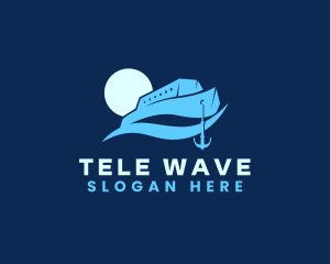 Wave Yacht Ship logo design