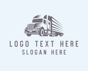 Diesel - Hauling Truck Logistics logo design
