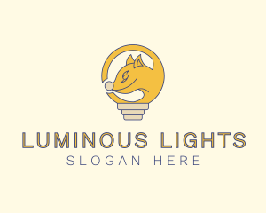 Light Bulb Fox logo design