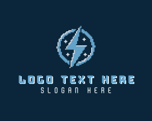 Lightning Bolt Pixel logo