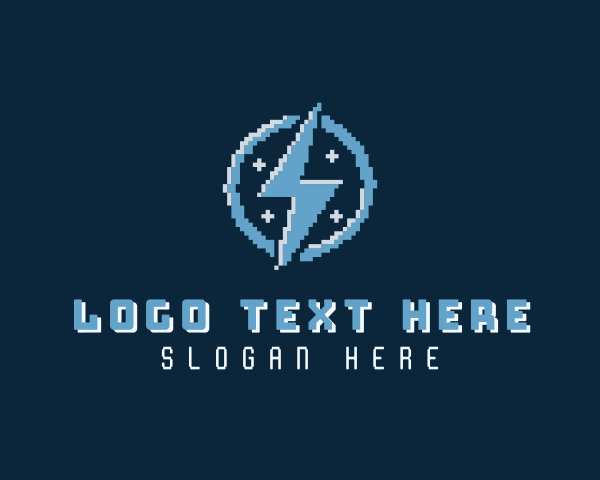 Lightning Bolt Pixel logo