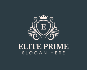 Luxury Crown Shield logo design