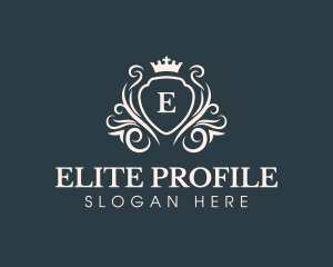 Luxury Crown Shield logo design