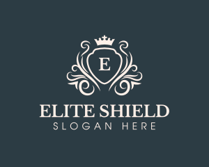 Luxury Crown Shield logo design