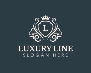 Luxury Crown Shield logo design