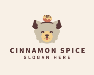 Cinnamon Dog Animal logo