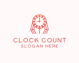 Orange Clock Tower logo design