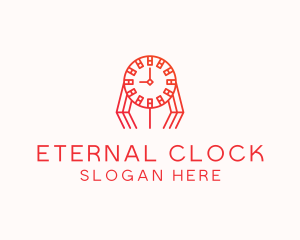 Orange Clock Tower logo design