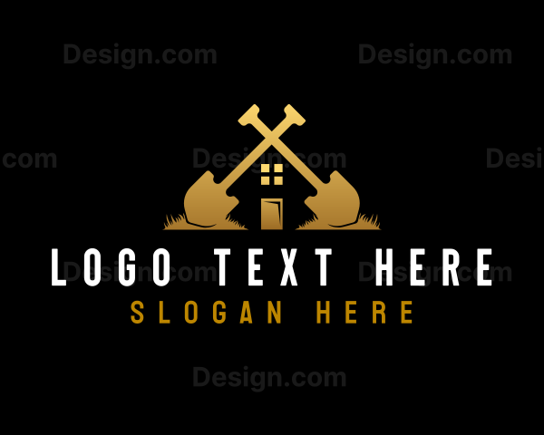 Lawn Gardening Landscaping Logo