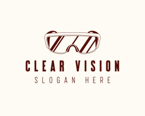 Safety Glasses Protection logo design