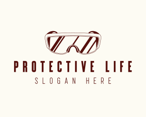 Safety Glasses Protection logo design